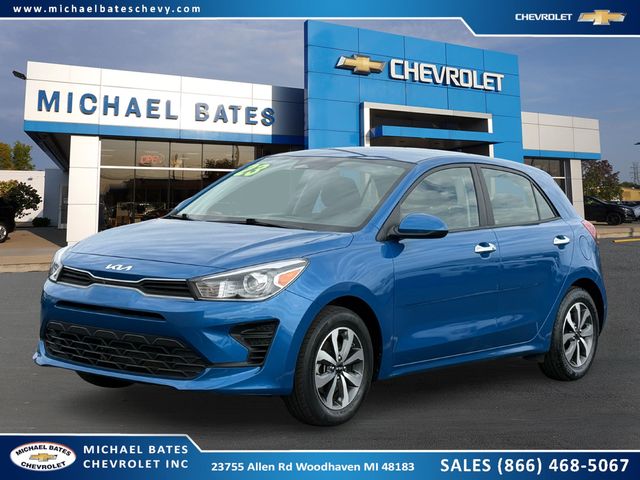 Blue 2023 Kia Rio5 S Wagon FWD Wagon Front-Wheel Drive Continuously Variable Transmission