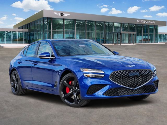 Blue 2026 Genesis G70 3.3T Sport Prestige RWD Sedan Rear-Wheel Drive 8-Speed Automatic