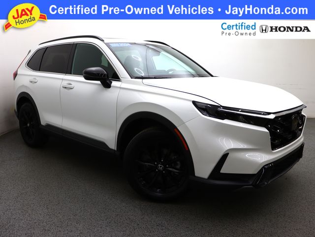Platinum White Pearl 2024 Honda CR-V Hybrid SUV / Crossover All-Wheel Drive Continuously Variable Transmission