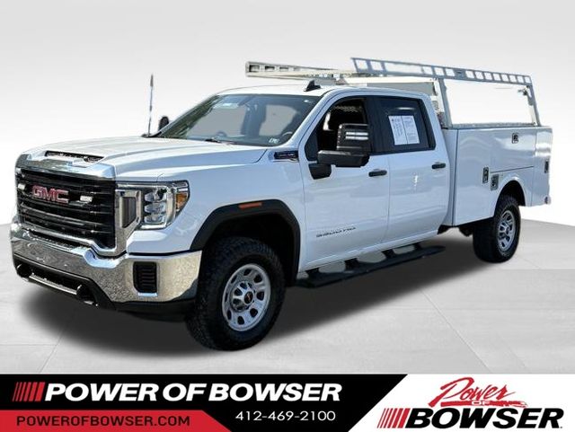 Summit White 2022 GMC Sierra 3500HD Pro Crew Cab LB 4WD Pickup Truck Four-Wheel Drive 6-Speed Automatic