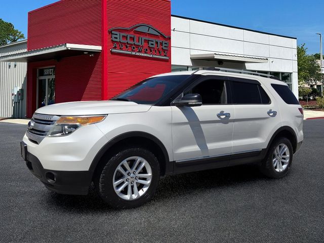 White Platinum Clearcoat Metallic 2015 Ford Explorer XLT 4WD SUV / Crossover All-Wheel Drive 6-Speed Automatic
