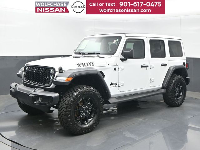 Bright White Clearcoat 2025 Jeep Wrangler SUV / Crossover Four-Wheel Drive 8-Speed Automatic
