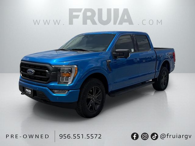 Blue Metallic 2021 Ford F-150 Pickup Truck Four-Wheel Drive Automatic