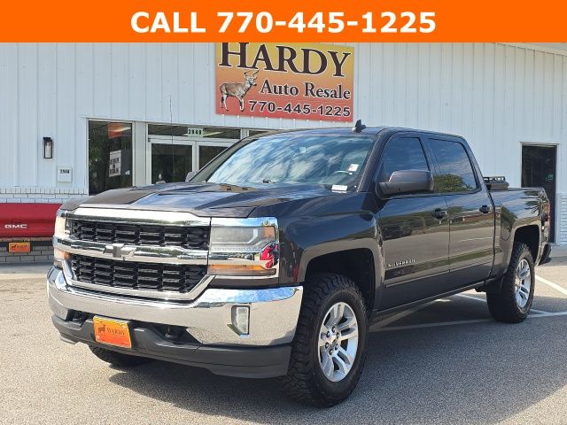 Gray (Tungsten Metallic) 2016 Chevrolet Silverado 1500 LT Crew Cab 4WD Pickup Truck Four-Wheel Drive 6-Speed Automatic Overdrive