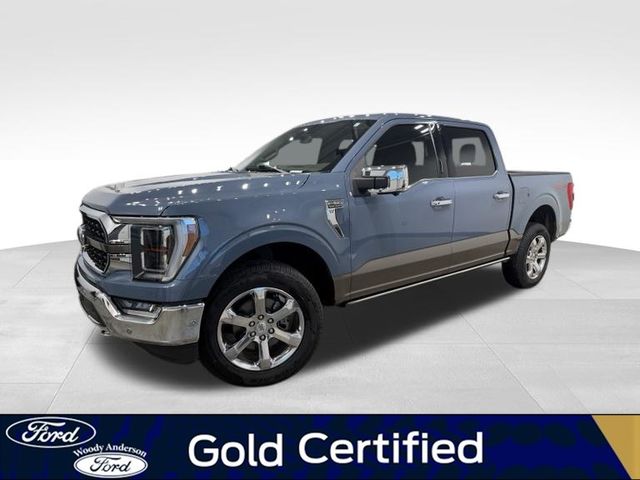 Blue (Azure Gray Metallic Tri-Coat) 2023 Ford F-150 Pickup Truck Four-Wheel Drive Automatic