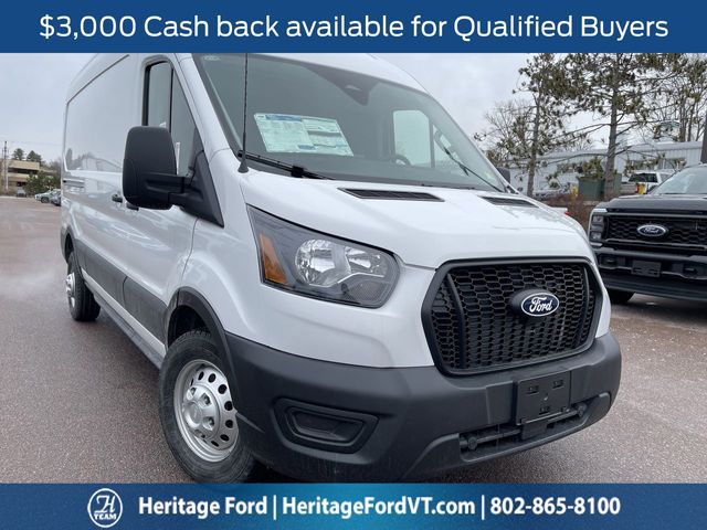 Oxford White 2026 Ford Transit Cargo 150 Medium Roof LB AWD Van All-Wheel Drive Automatic