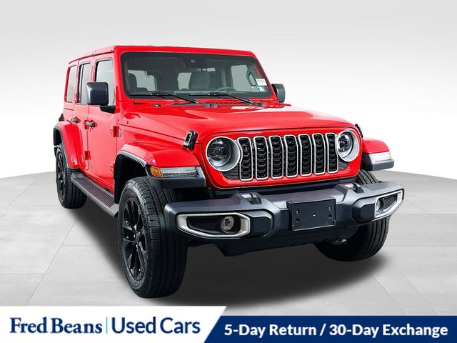 Firecracker Red Clearcoat 2025 Jeep Wrangler 4xe Sahara 4WD SUV / Crossover Four-Wheel Drive 8-Speed Automatic