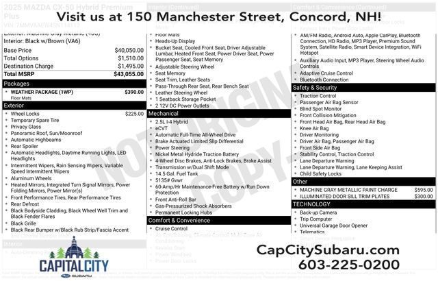 2025 Mazda CX-50 Hybrid Premium Plus AWD