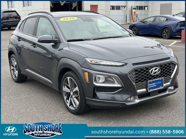 Thunder Gray 2020 Hyundai Kona Ultimate AWD SUV / Crossover All-Wheel Drive 7-Speed Automatic