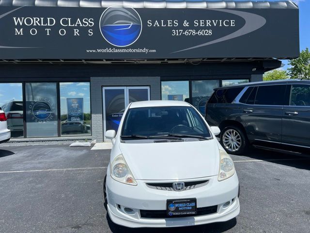 White 2007 Honda Fit Sport Hatchback Front-Wheel Drive 5-Speed Automatic