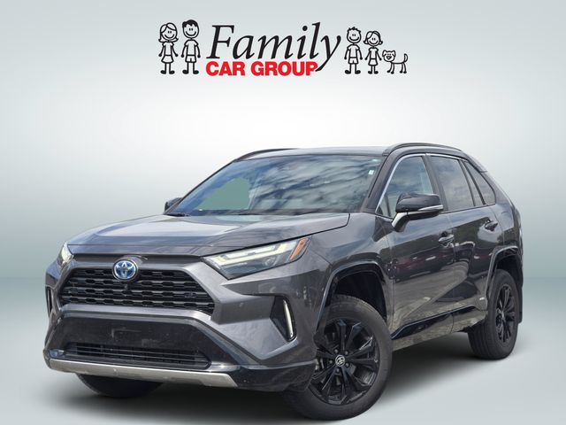 Magnetic Gray Metallic/Midnight Black Metallic 2024 Toyota RAV4 Hybrid SUV / Crossover All-Wheel Drive Continuously Variable Transmission
