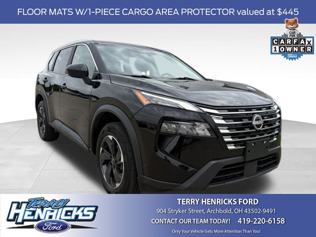Super Black 2024 Nissan Rogue SUV / Crossover All-Wheel Drive Continuously Variable Transmission
