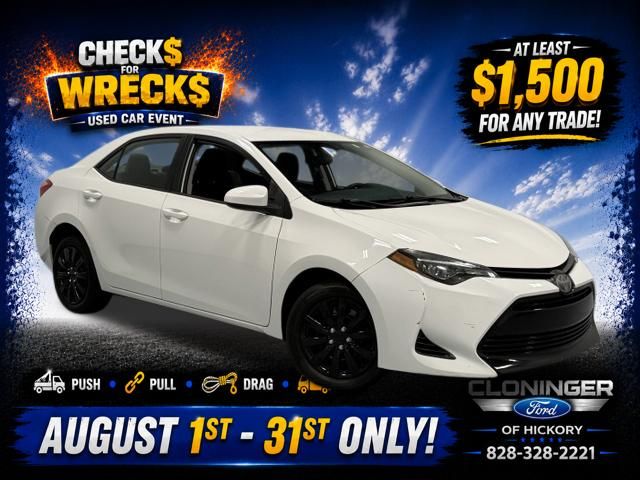 Super White 2019 Toyota Corolla Sedan Front-Wheel Drive Continuously Variable Transmission