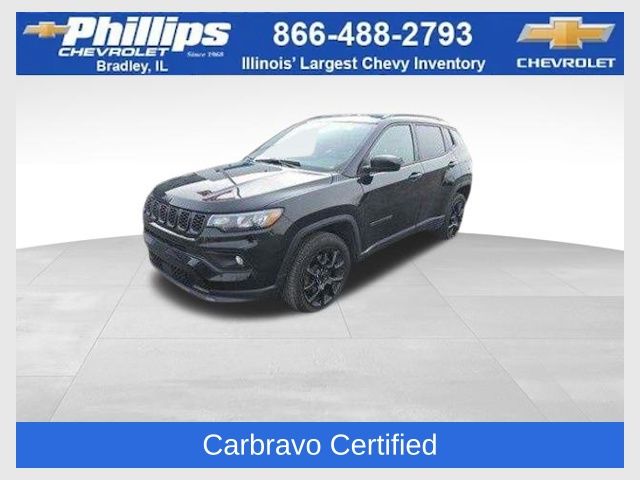 Diamond Black Crystal Pearlcoat 2025 Jeep Compass SUV / Crossover Four-Wheel Drive 8-Speed Automatic