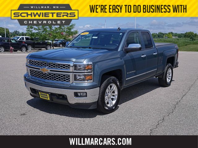 Blue Granite Metallic 2014 Chevrolet Silverado 1500 LT Double Cab 4WD Pickup Truck Four-Wheel Drive 6-Speed Automatic Overdrive