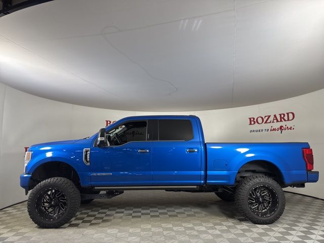 2020 Blue Ford F-250SD Platinum 4X4 Truck