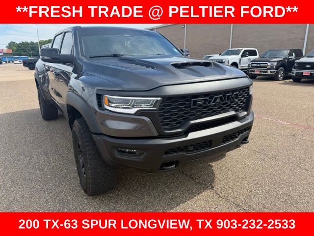 Gray (Granite Crystal Metallic Clearcoat) 2025 RAM 1500 RHO Crew Cab AWD Pickup Truck All-Wheel Drive 8-Speed Automatic