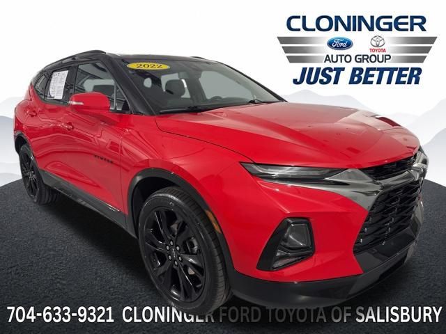 Red 2022 Chevrolet Blazer RS FWD SUV / Crossover Front-Wheel Drive 9-Speed Automatic Overdrive