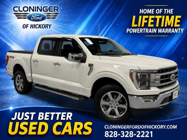 White Metallic 2021 Ford F-150 Pickup Truck Four-Wheel Drive Automatic
