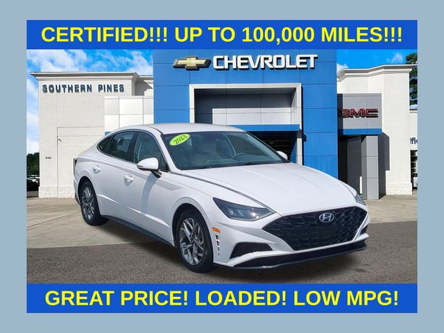 Serenity White 2023 Hyundai Sonata Sedan Front-Wheel Drive 8-Speed Automatic