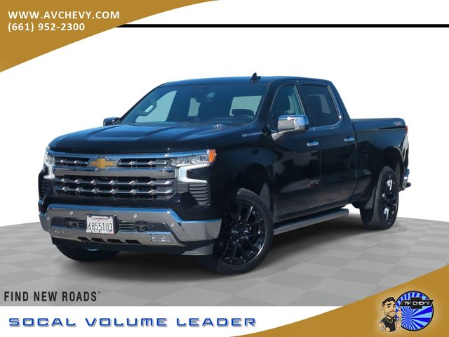 Black 2023 Chevrolet Silverado 1500 Pickup Truck Four-Wheel Drive Automatic
