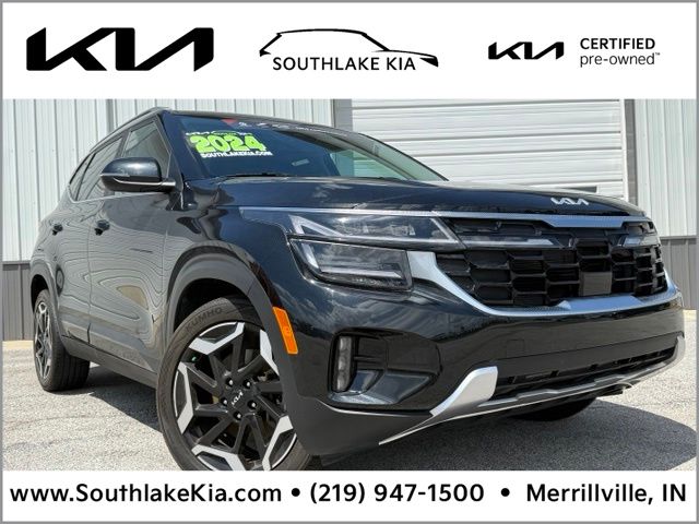 Fusion Black 2024 Kia Seltos SX AWD SUV / Crossover All-Wheel Drive 8-Speed Automatic