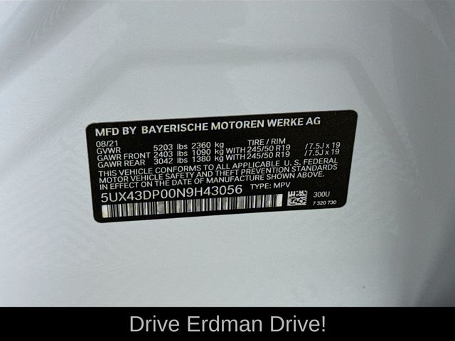 Used 2022 BMW X3 SUV