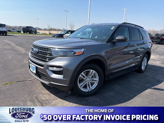 Gray Metallic 2022 Ford Explorer XLT AWD SUV / Crossover All-Wheel Drive Automatic