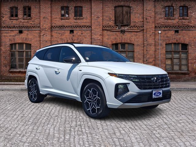 Quartz White 2022 Hyundai Tucson SUV / Crossover All-Wheel Drive 8-Speed Automatic