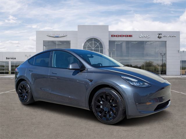 Gray 2021 Tesla Model Y Long Range AWD SUV / Crossover All-Wheel Drive 1-Speed Automatic