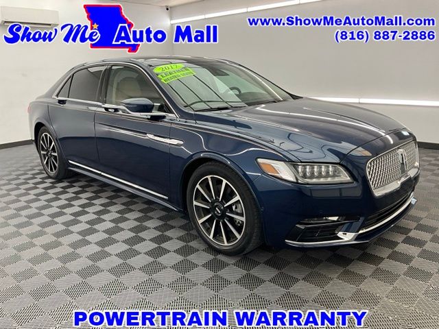 Sapphire Blue Metallic 2017 Lincoln Continental Sedan All-Wheel Drive 6-Speed Automatic