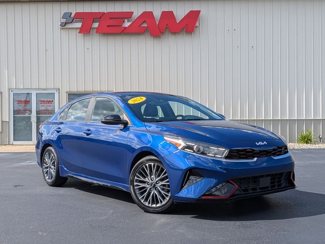 Deep Sea Blue 2024 Kia Forte Sedan Front-Wheel Drive Continuously Variable Transmission