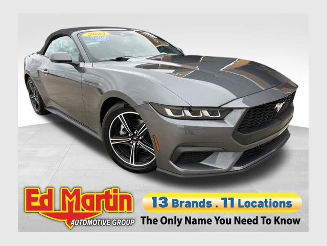 Dark Matter Gray Metallic 2024 Ford Mustang Convertible Rear-Wheel Drive Automatic