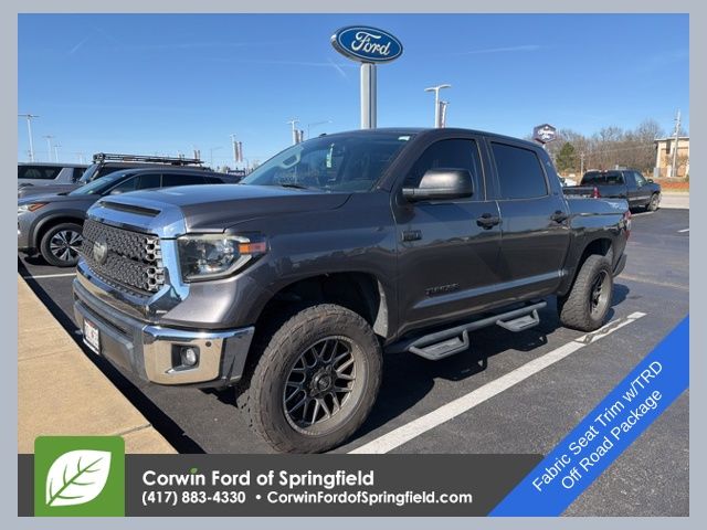 Magnetic Gray Metallic 2019 Toyota Tundra SR5 CrewMax 5.7L 4WD Pickup Truck Four-Wheel Drive 6-Speed Automatic