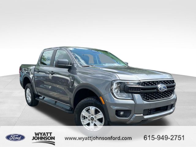 Gray Metallic 2024 Ford Ranger XL SuperCrew 4WD Pickup Truck Four-Wheel Drive Automatic