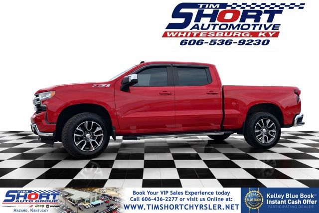 Red Hot 2022 Chevrolet Silverado 1500 Pickup Truck Four-Wheel Drive Automatic
