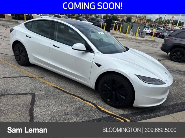 White 2024 Tesla Model 3 Sedan All-Wheel Drive 1-Speed Automatic