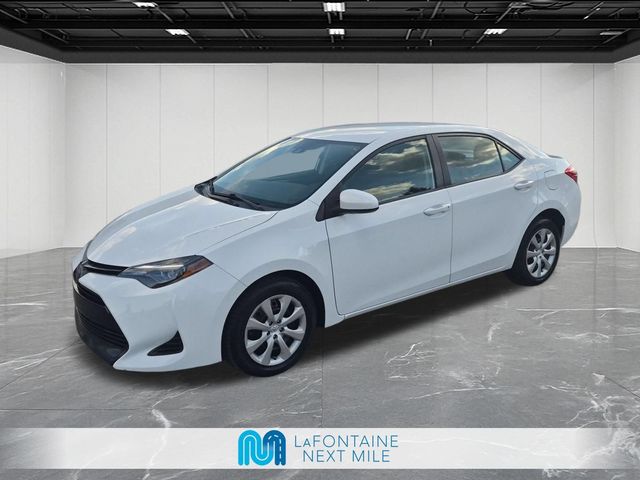 Super White 2019 Toyota Corolla Sedan Front-Wheel Drive Continuously Variable Transmission