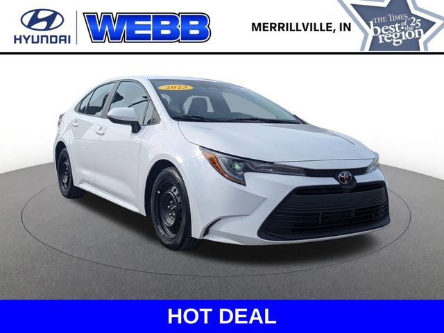 Ice Cap 2023 Toyota Corolla LE FWD Sedan Front-Wheel Drive Continuously Variable Transmission