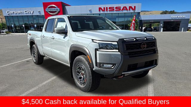 Boulder Gray Pearl 2026 Nissan Frontier Pickup Truck Four-Wheel Drive 9-Speed Automatic Overdrive