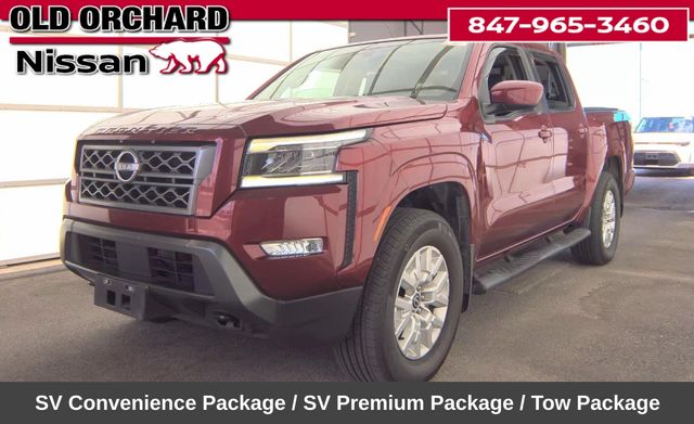 Cardinal Red Metallic Tricoat 2023 Nissan Frontier Pickup Truck Four-Wheel Drive 9-Speed Automatic