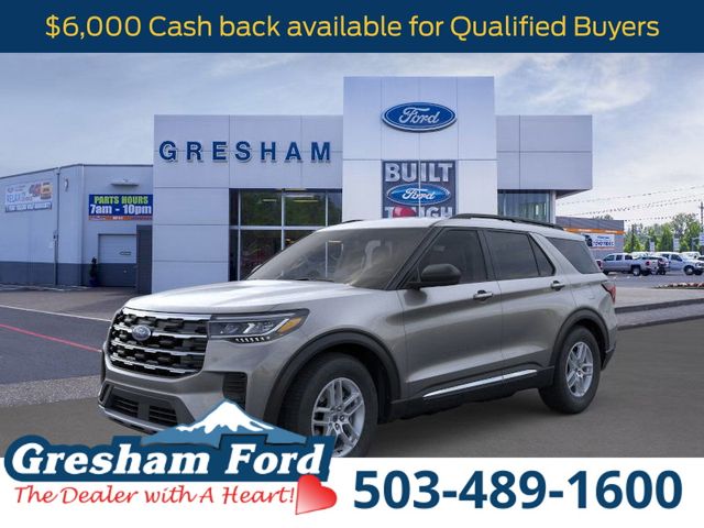 Carbonized Gray Metallic 2025 Ford Explorer Active AWD SUV / Crossover All-Wheel Drive Automatic
