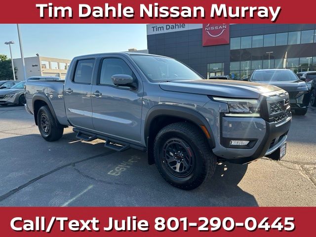 Boulder Gray Pearl 2026 Nissan Frontier Pickup Truck Four-Wheel Drive 9-Speed Automatic Overdrive