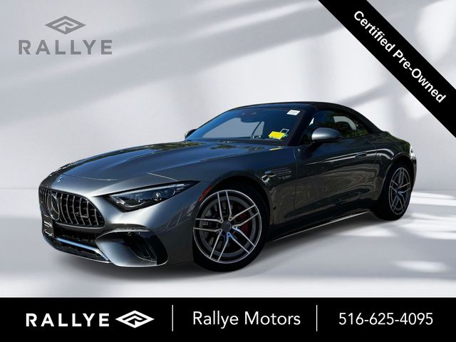 Selenite Gray Metallic 2022 Mercedes-Benz SL-Class SL 55 AMG 4MATIC Convertible All-Wheel Drive 9-Speed Automatic