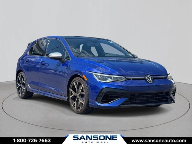 Blue 2022 Volkswagen Golf R 2.0T 4Motion AWD Hatchback All-Wheel Drive 7-Speed Dual Clutch