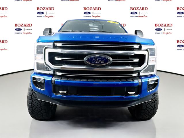 2020 Blue Ford Super Duty F-250 SRW Platinum 4X4 Truck
