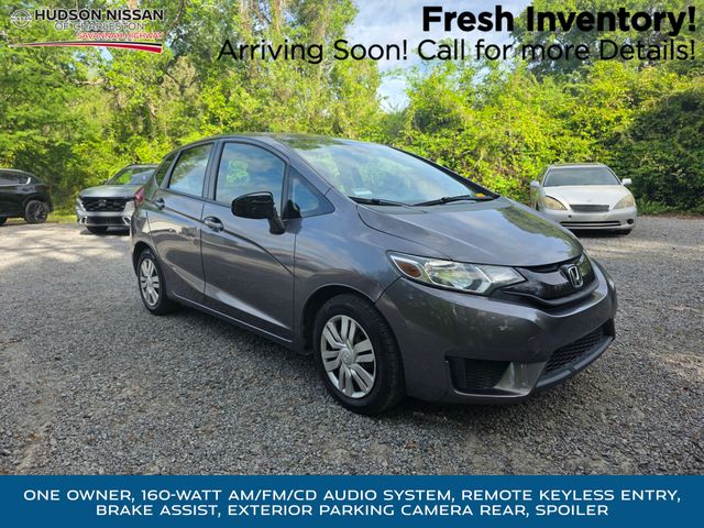 Alabaster Silver Metallic 2015 Honda Fit LX Hatchback Front-Wheel Drive Continuously Variable Transmission