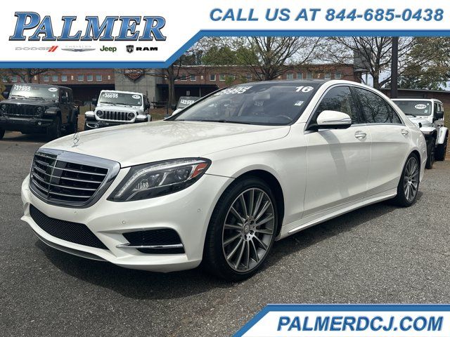 Diamond White 2016 Mercedes-Benz S-Class S 550 Sedan Rear-Wheel Drive 7-Speed Automatic