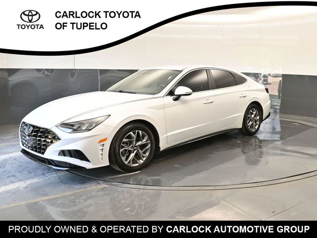 Quartz White 2021 Hyundai Sonata Sedan Front-Wheel Drive 8-Speed Automatic Overdrive
