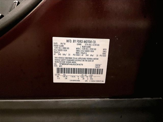 2018 Ford Explorer Limited Red at John Sisson Motors